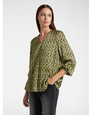 Elena Miro Blusa dalla stampa optical - Verde