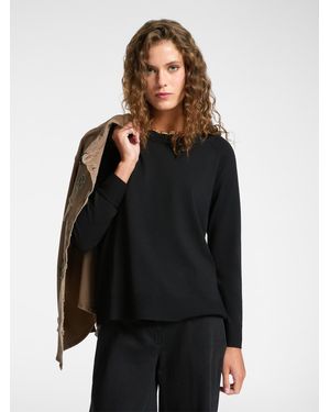 Elena Miro Maglia con scollo a barchetta - Nero