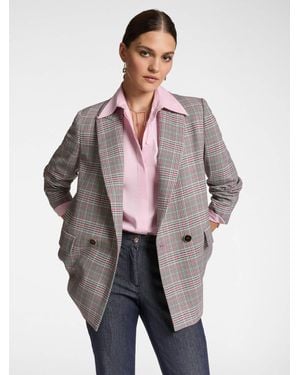 Elena Miro Blazer doppio petto in Galles - Grigio