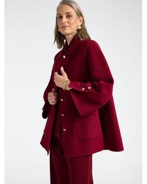 Elena Miro Cappotto misto lana double - Rosso