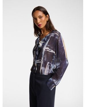 Elena Miro Blusa in georgette stampata