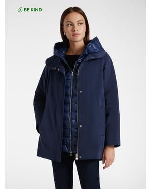 Elena Miro Parka scomponibile in nylon riciclato - Blu