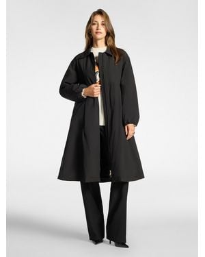 Elena Miro Piumino lungo in nylon - Nero