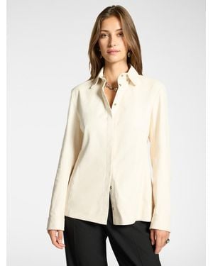 Elena Miro Camicia in pelle - Neutro