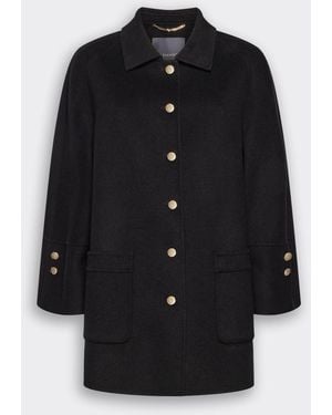 Elena Miro Cappotto misto lana double - Nero