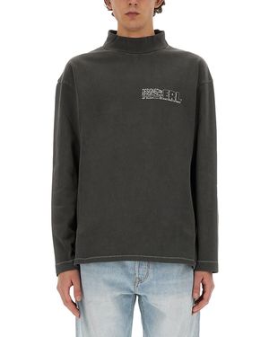 ERL T Shirt With Print - Grey