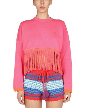 Gallo Logo Embroidery Jumper - Pink