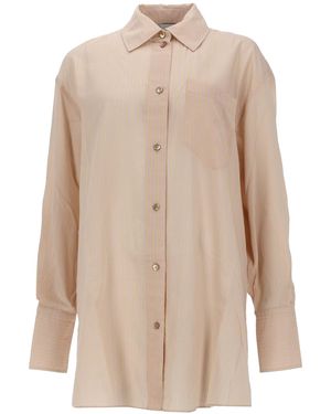 Patou Oversized Stripes Shirt - Natural