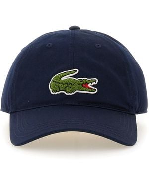 Lacoste Cappello Da Baseball Con Ricamo Logo - Blu