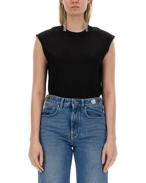 Rabanne Cotton T-Shirt - Black