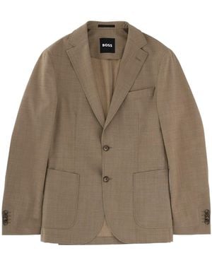BOSS Premium Leather Jacket - Brown
