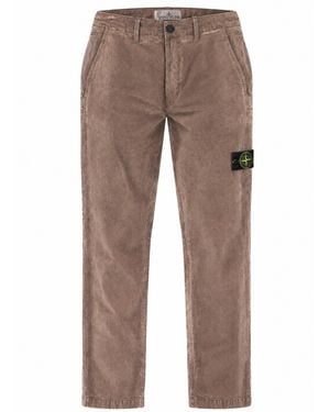 Stone Island Pantalone Chino "Terra Effect" - Grey