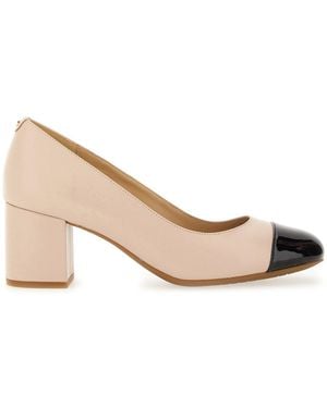 Michael Kors Pearl Flex" Leather Court Shoes - Natural