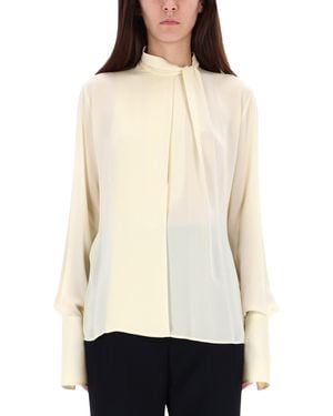 Tom Ford Silk Georgette Blouse - Natural