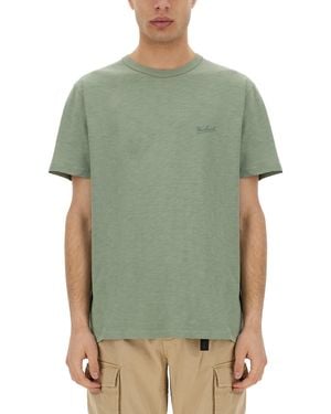 Woolrich Logo Crew Neck T-Shirt - Green