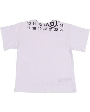 MM6 by Maison Margiela T-Shirt With Logo - Purple