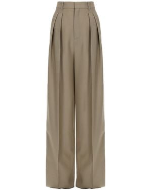 Saint Laurent Pantalone Sartoriale - Natural