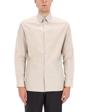 Fendi Cotton Shirt - Natural