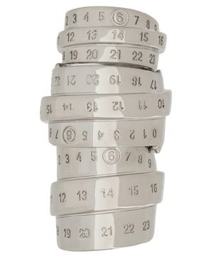 MM6 by Maison Martin Margiela Numeric" Ring - Grey