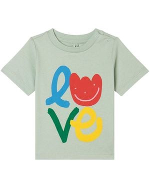 Stella McCartney Stella Mc Cartney T Shirt "Love" - Blue