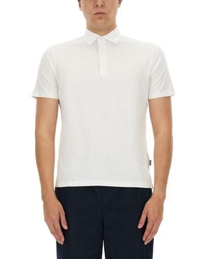 Aspesi Shirt Collar Polo - White