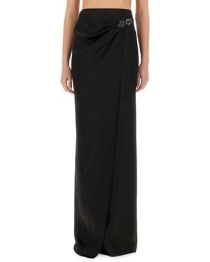 Tom Ford Maxi Wrap Skirt With Belt Detail - Black