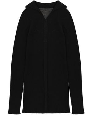 Rick Owens Shirt Collar Jumper - Black