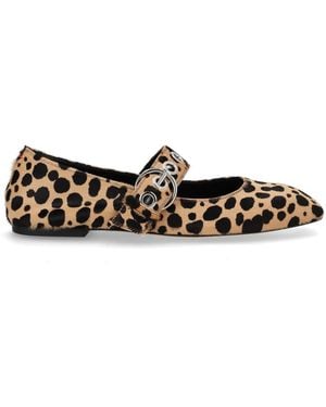 Aeyde Leather Ballet Flats - Black