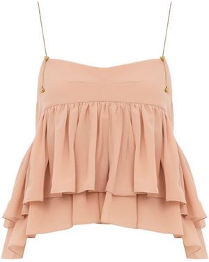 Chloé Sleeveless Tops - Pink