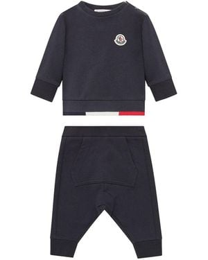 Moncler T-Shirt With Trousers Set - Blue