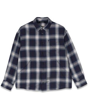 DSquared² Camicia Over Quadri - Blu