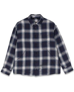 DSquared² Camicia Over Quadri - Blu