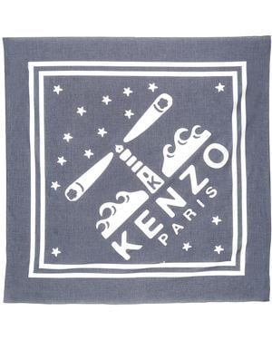 KENZO Sciarpa Lighthouse Large - Blu