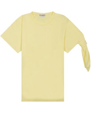 JW Anderson Solid Crew Neck T-Shirt - Yellow