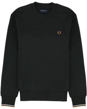 Fred Perry Felpa Con Logo - Black