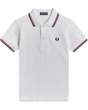 Fred Perry Kids Twin Tipped Shirt - Gray
