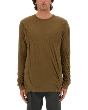 Rick Owens Cotton T-Shirt - Green