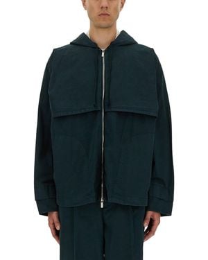Helmut Lang Hooded Windbreaker - Blue
