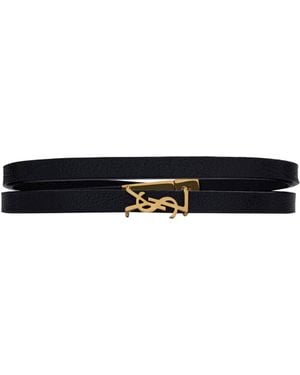 Saint Laurent Bracciale "Cassandre" - Black