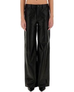 MICHAEL Michael Kors Luxe Leather Trousers - Black