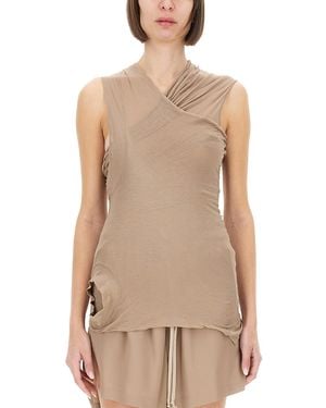 Rick Owens Top With Crossover - Natural