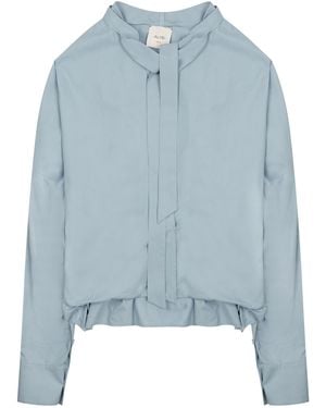 Alysi Camicia Con Fiocco - Blue