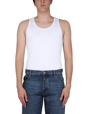 Bottega Veneta Dry Cotton Top - White