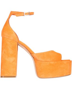 Paris Texas SANDALO PLATFORM TATIANA IN SUEDE - Arancione