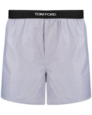 Tom Ford Cotton Shorts - Blue