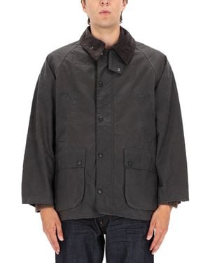 Barbour "Os Bedale" Waxed Jacket - Gray