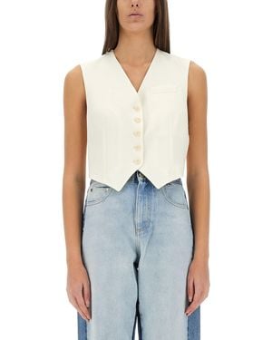 Stella McCartney Gilet Corto Sartoriale - Blu