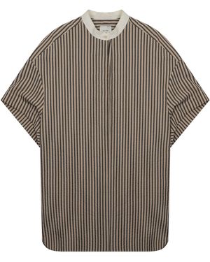 Alysi Mini Abito A Righe - Grey
