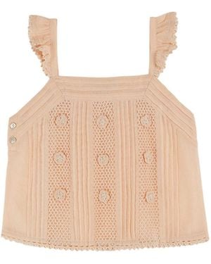 Emile Et Ida Top Con Dettagli Crochet - White