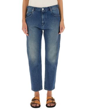 Isabel Marant Straight Mid Rise Jeans - Blue